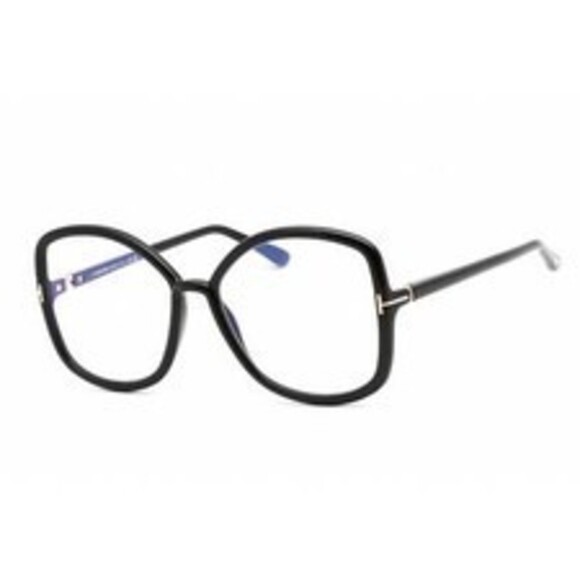 NWT Tom Ford FT5845-B-001 Shiny Black Eyeglasses - Picture 1 of 1